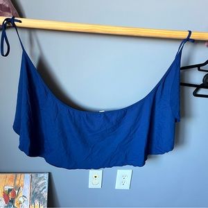 Blue ballet wrap skirt